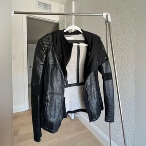 Blanc noir leather jacket